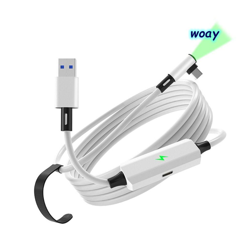 WOAY 5M VR Link Cable,ประเภทA To C 5Gbps Data Transfer Cable,ชาร์จ Whileเล่นUSB3.2 Gen1 Stableสายชาร