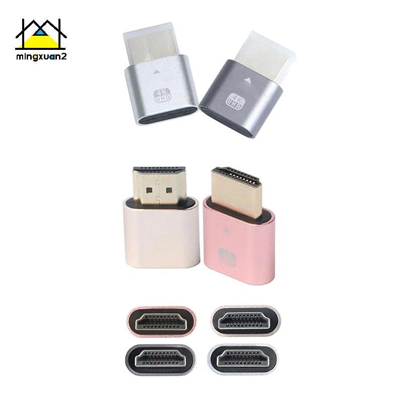 Mingxuan2 HDMI Virtual Display 4K HDMI DDC EDID Dummy Plug EDID Display Cheat Virtual Plug HDMI Dumm