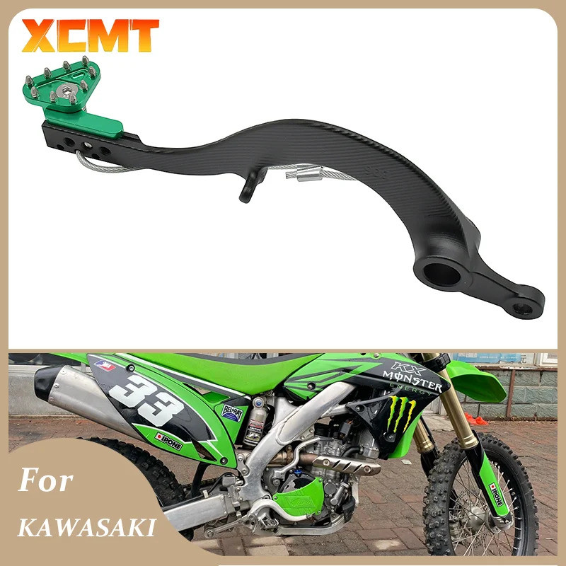 สําหรับ KAWASAKI KX250 มอเตอร์ไซด์ CNC อลูมิเนียมด้านหลังเบรคเท้าเหยียบ KX450 KX250F KX450F KLX450R 