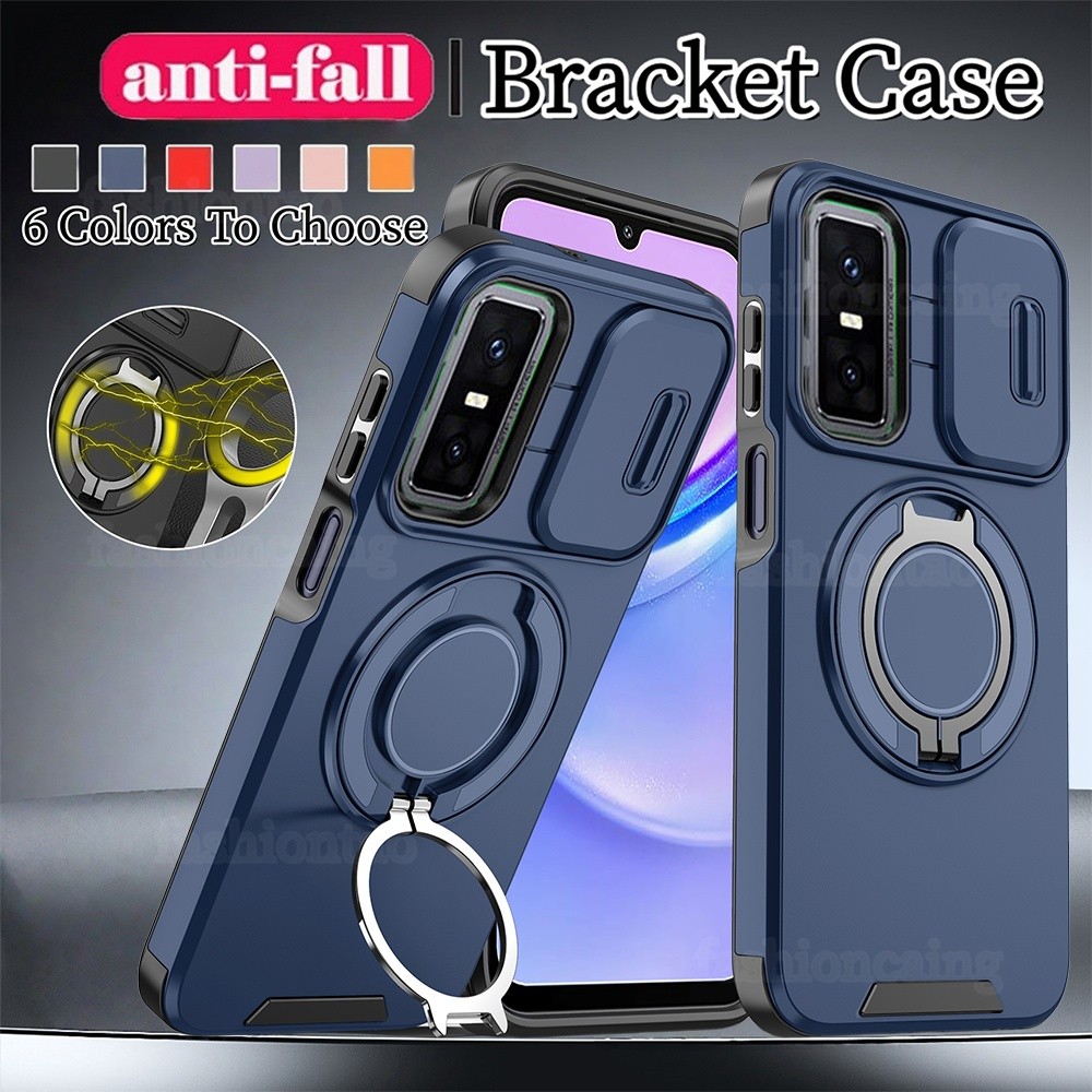 สําหรับ infinix GT 3 0 30 Pro 30Pro GT30Pro GT20Pro infinixGT30Pro infinixGT20Pro โลหะแหวนวงเล็บ Stent เกราะเคสโทรศัพท์ Push กล้องกันกระแทกป้องกัน Hard ฝาหลัง