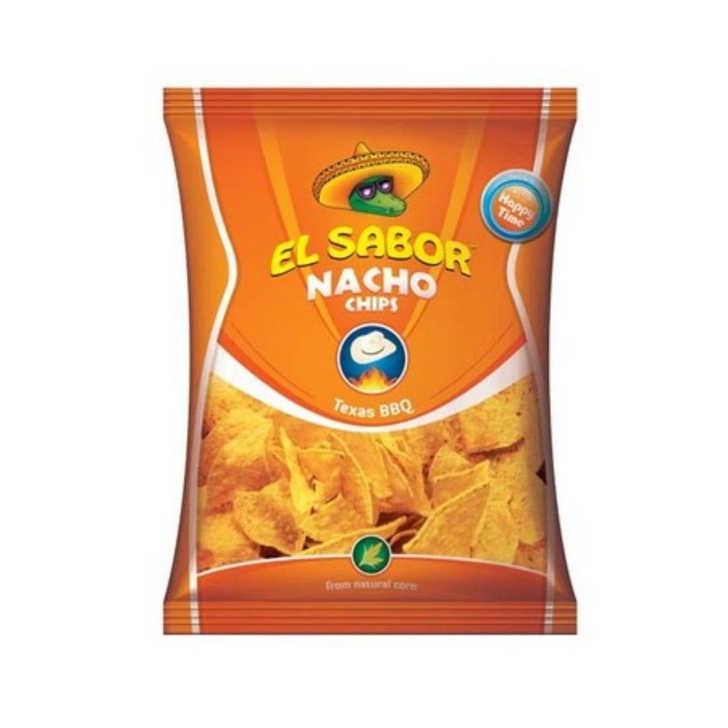 เอลซาบอล ข้าวโพดแผ่นรสบาร์บีคิว(Elsabor Nacho Chips BBQ 225g.)