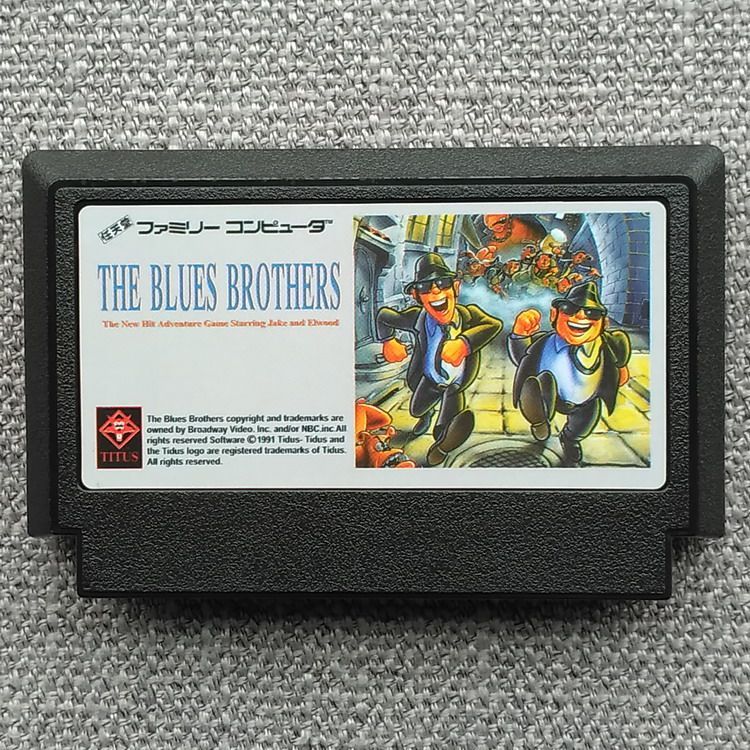 [การ์ดเกม Xiaobawang] FC Red White Console Game Card < Brothers Brothers > The Blues Brothers