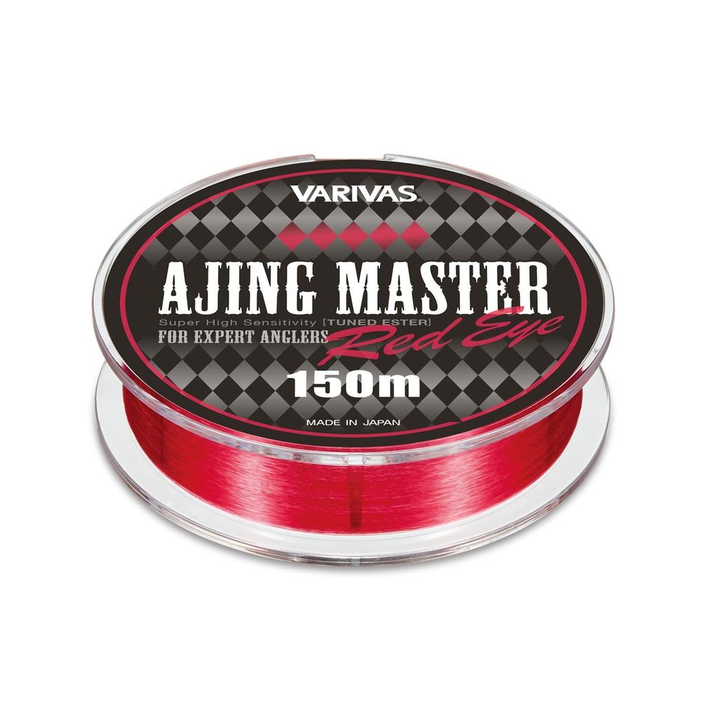 VARIVAS Ajing Master Ester Red Eye Line - Available in Various Diameters (0.2, 0.3, 0.4)