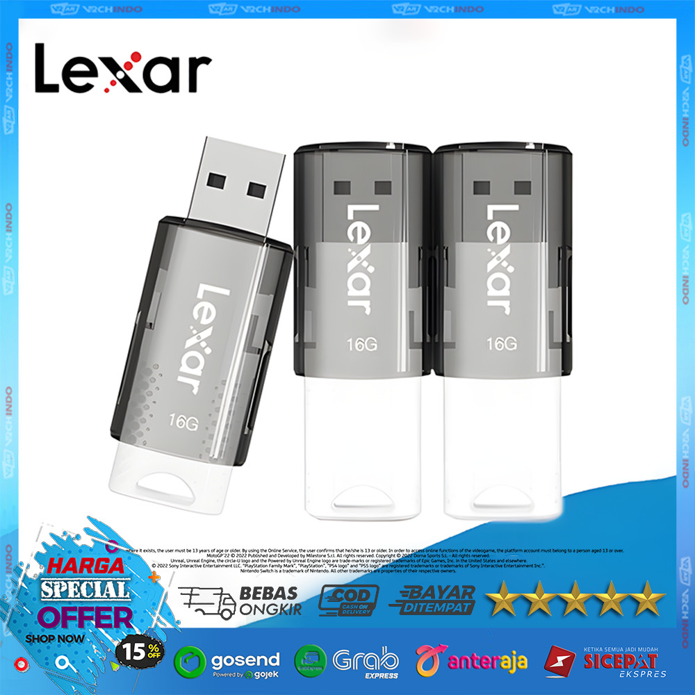 Lexar FD / Flash Drive / Flashdisk / Flash Disk / Flash Drive S60 USB 2.0 JumpDrive - 16GB รับประกัน