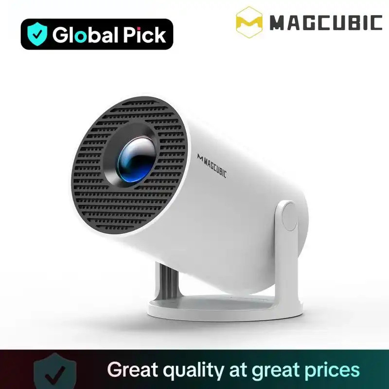 GLOBAL PICK Magcubic โปรเจคเตอร์แบบพกพา HY300 Pro, Android 11 Dual WiFi6 290ANSI Allwinner H713 BT5.