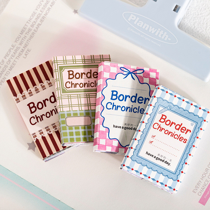 ไดลี่|30 ชิ้น/แพ็ค Light Retro กรอบรูปแบบหมายเหตุสติกเกอร์นักเรียนคู่มือฐานสติกเกอร์ตกแต่ง All-Match diy ตกแต่ง Collage วัสดุ Pack