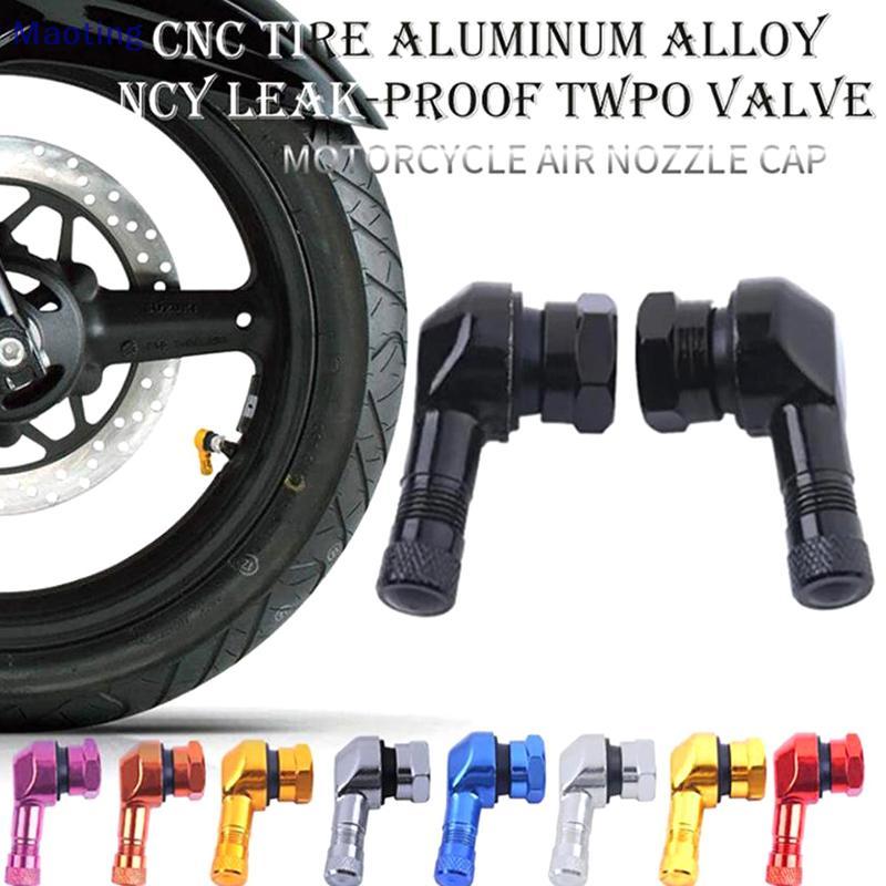 [maoytingHOT] 1 ชิ้น/เซ็ตรถจักรยานยนต์วาล์ว Stems ขอบ 90 องศามุมอลูมิเนียมวาล์วล้อยาง Tubeless Valve Caps สําหรับขอบล้ออะไหล่ [Mt]