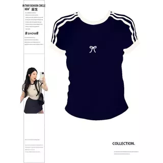 【จัดส่งตลอด 24 ชั่วโมง】M-4XLมีหลายสีให้เลือกคอกลมเสื้อครอปเท่ๆเสื้อแฟชั่นผู้หญิงวัยรุ่นสวยๆรุ่นยอดนิยมชุดเดรสสวยหรูลุค