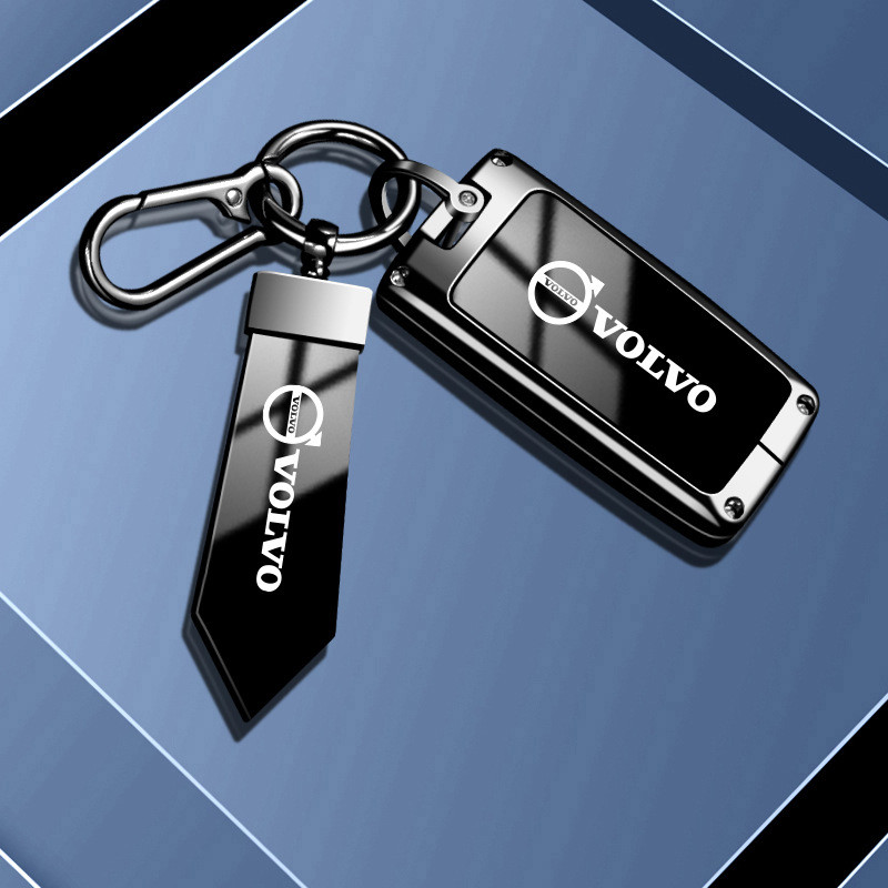 เหมาะสําหรับ Volvo Old Style Key Case XC90/XC60/S60/V60 สมาร์ทสไตล์กรณีโลหะกุญแจรถ