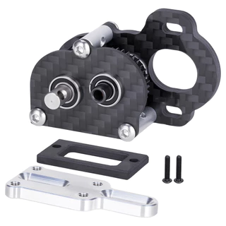 Performance คาร์บอนไฟเบอร์ Portal Transmission Tiny Gearbox สําหรับ 1/10 LCG แชสซี Comp Builds Rigs ซ้ายและขวามอเตอร์อัพเกรด