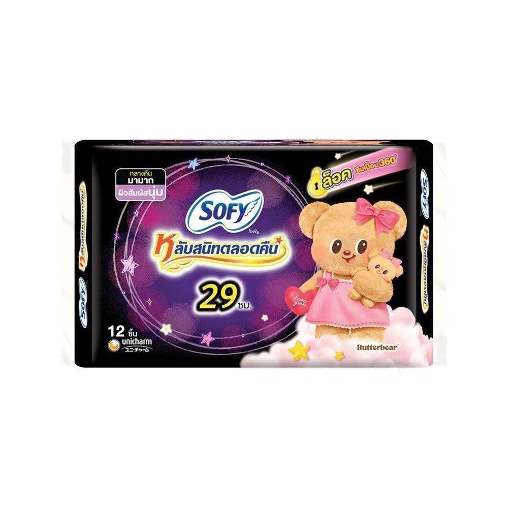 [สินค้าส่งด่วน] โซฟีแบบกระชับ กลางคืน มีปีก 29ซม. 12ชิ้น SOFY BODY FIT NIGHT SLIM WING29CM.12PCS.