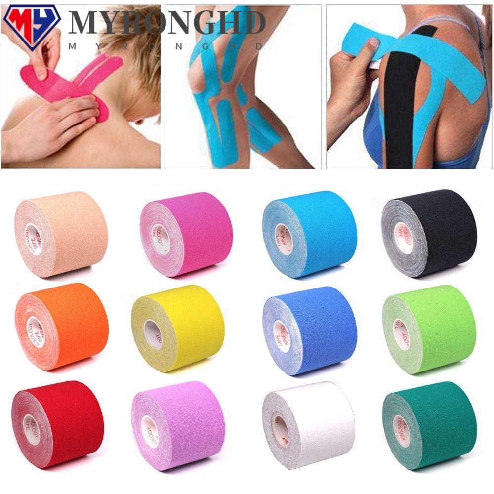 MYRONGHD Muscle Fixation Patch, Pre Cut Elastic Sports Tape, High Ductility Cotton Kinesiology Tape 