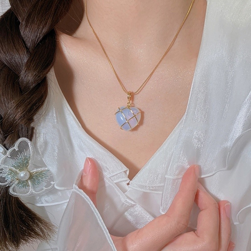 สร้อยคอ จี้หิน สไตล์เกาหลี น่ารัก สร้อยคู่กับเพื่อน Necklaces