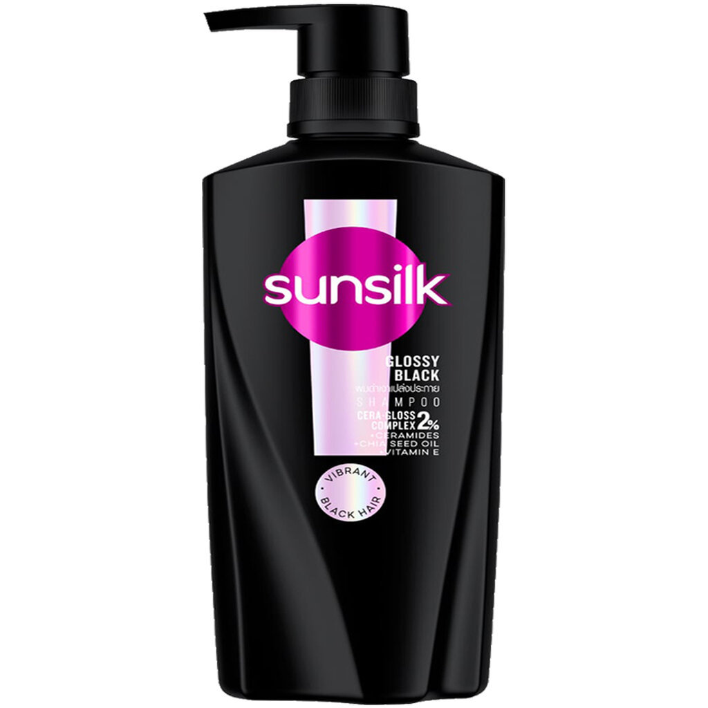 LeeMart ยาสระผม ซันซิล SunSilk 325ML แชมพู ซันซิน สูตร สมูทแอนด์เมเนจเอเบิ้ล สีดำ ขนาด 325 มล.