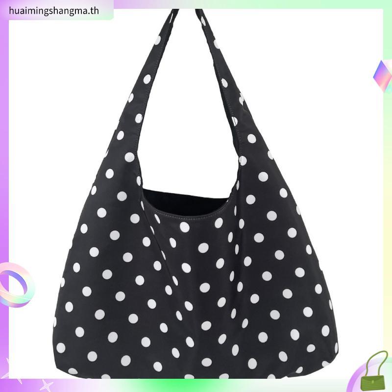 Himawari Baggu Midnight Polka Dot Mini Butter Bag (Cotton)