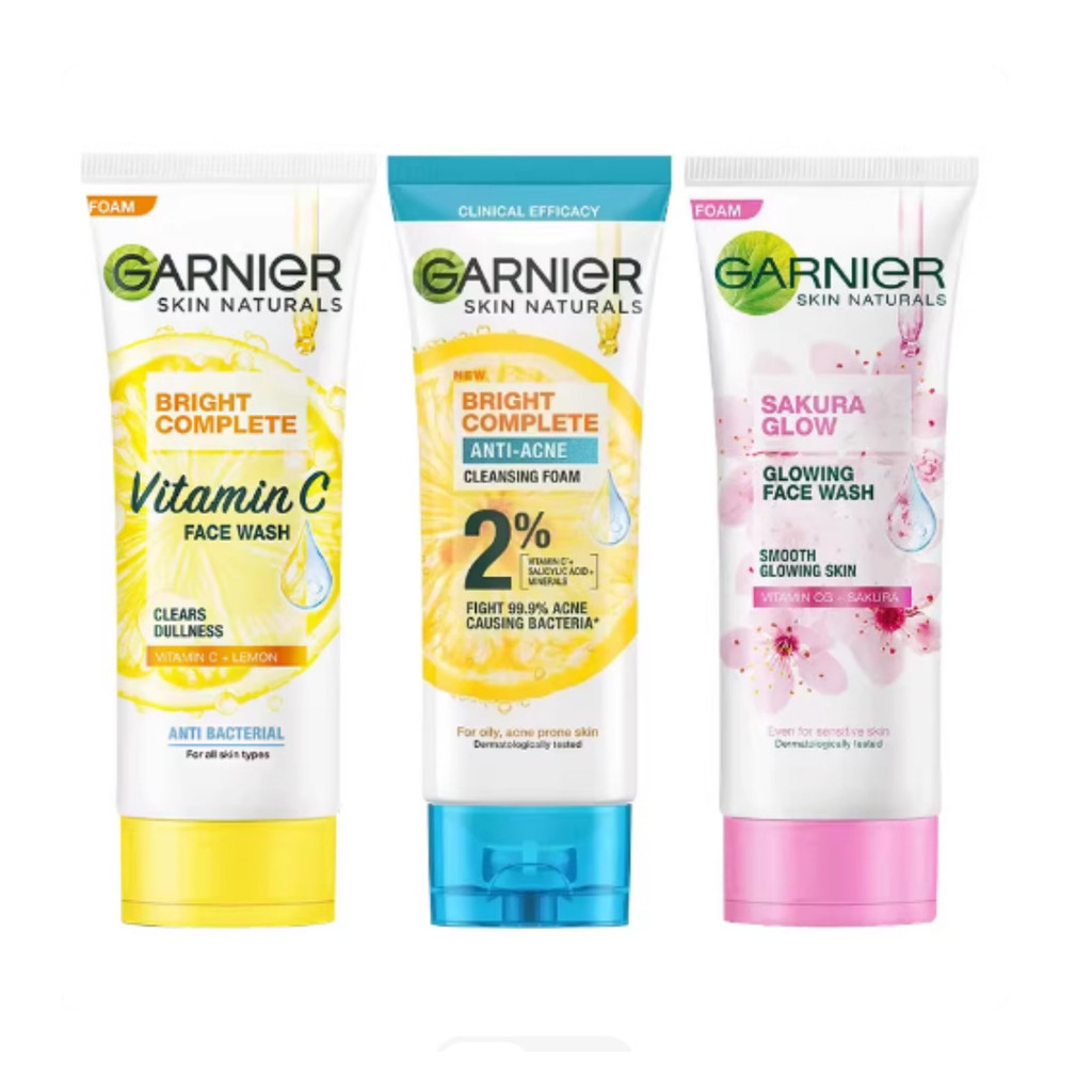 Popular~Thailand Garnier Facial Cleanser Deep Cleansing Oil Control Refreshing Whitening Facial Skin