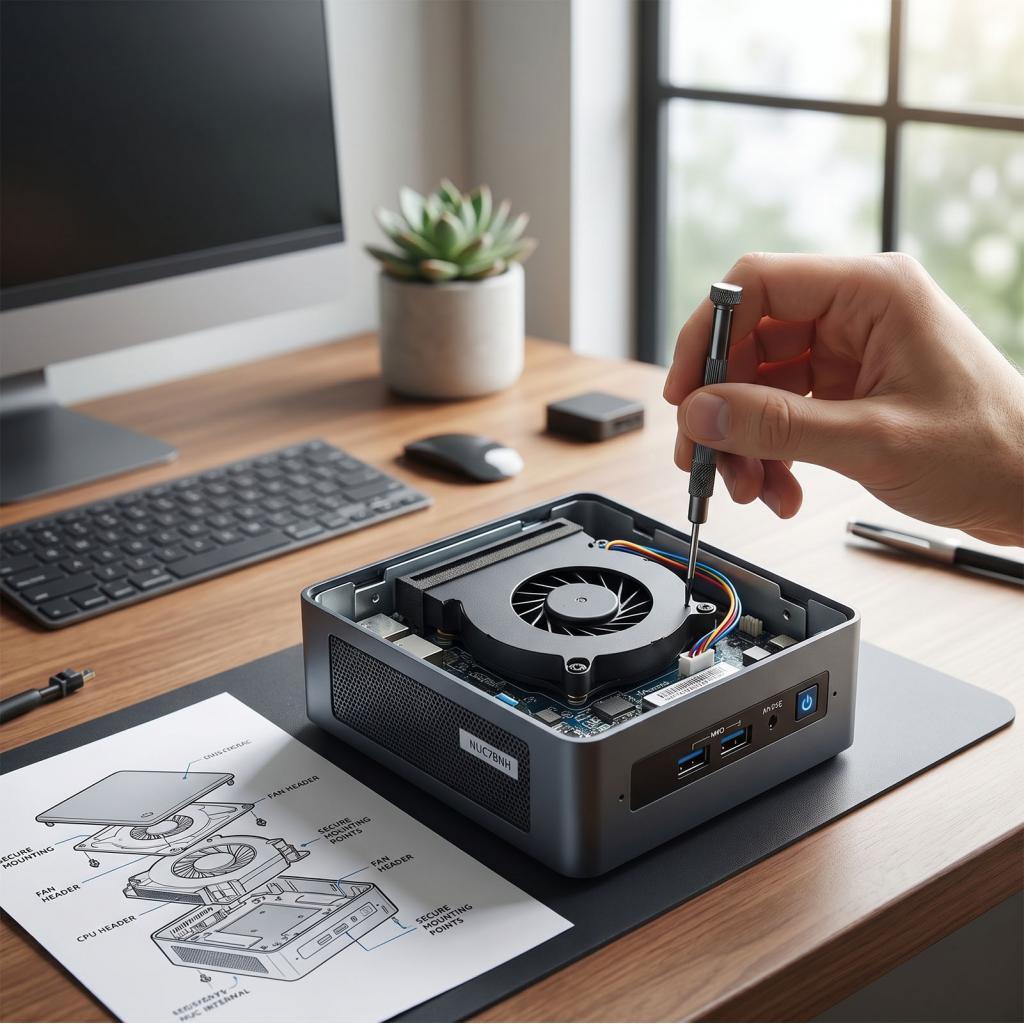 พัดลมระบายความร้อน CPU สำหรับ Intel NUC5 NUC6 NUC7 I3 I5 I7 CBXG2 Brix NUC5CPYH NUC7BNH PC Cooler