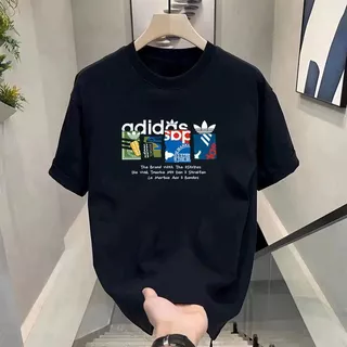 COD✅【จัดส่งจากกรุงเทพ】เสื้อยืดชาย ไม่หดตัว ผ้าฝ้าย เสื้อยืดแขนสั้น สวมใส่สบาย สไตล์ถนน