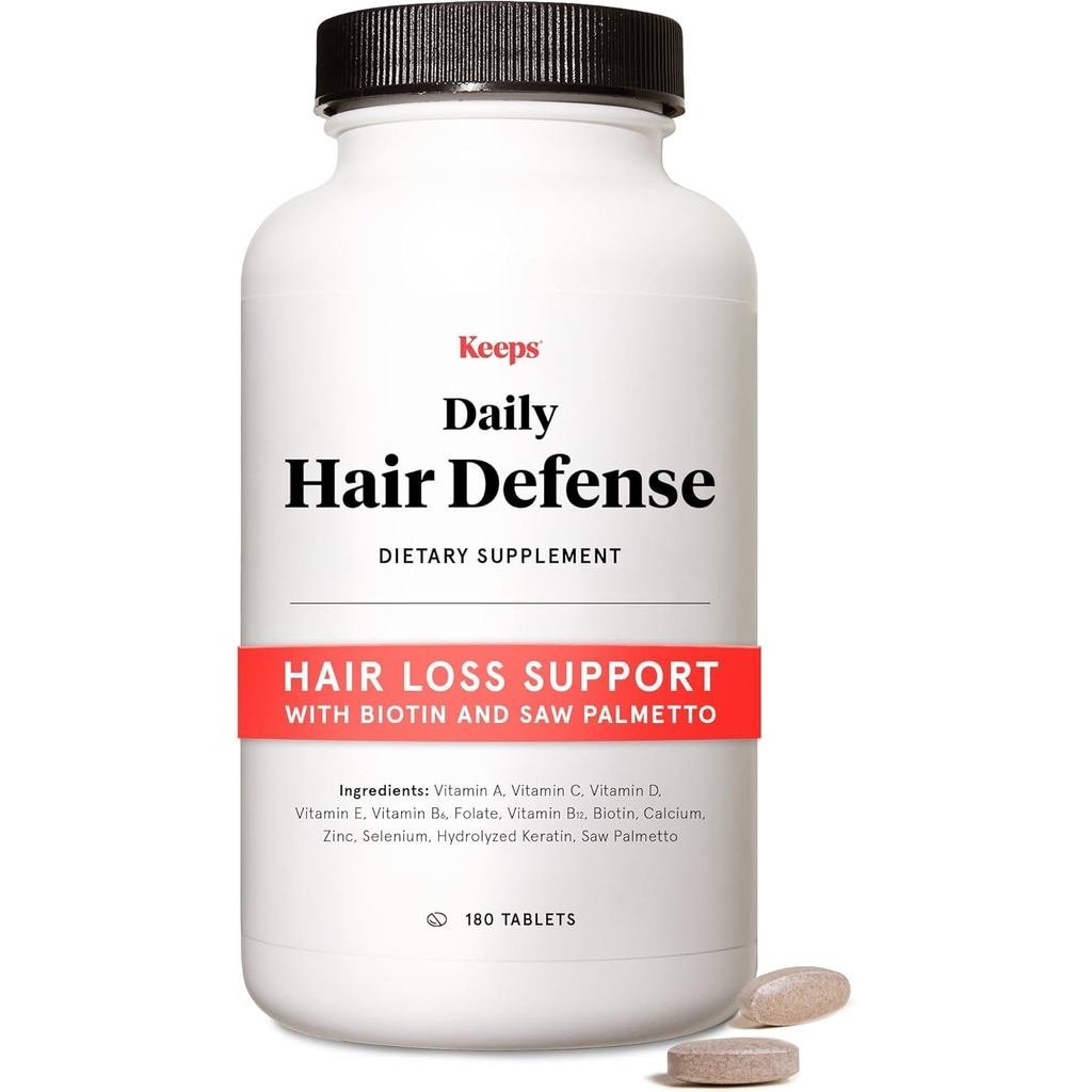 Keeps Daily Hair Defense อาหารเสริมสําหรับผู้ชาย - Saw Palmetto & Biotin Hair Support Formula - วิตา