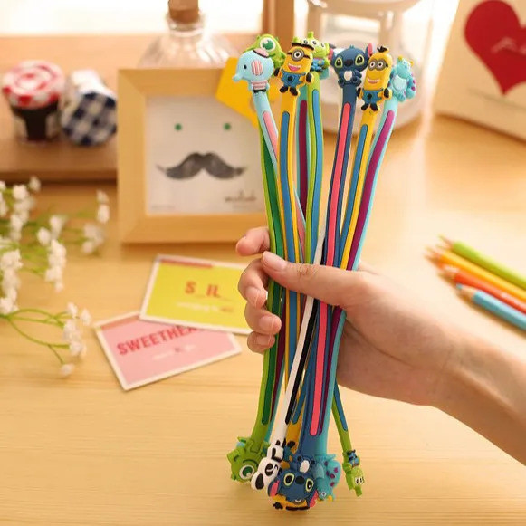 การ์ตูนน่ารักหูฟังสาย Winder Cable Tie Cable Tie Cable Organizer Data Cable Storage Hub Cable Tie 26