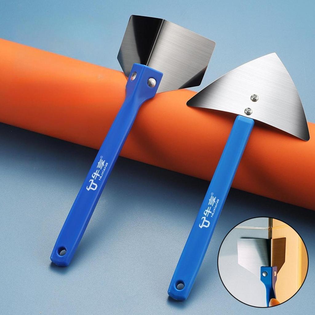 [Qklmdt] เครื่องมือมุม Drywall 2 ชิ้นด้านนอกและภายในมุม Trowel แบบพกพา มืออาชีพ ฉาบอิฐ Finishing