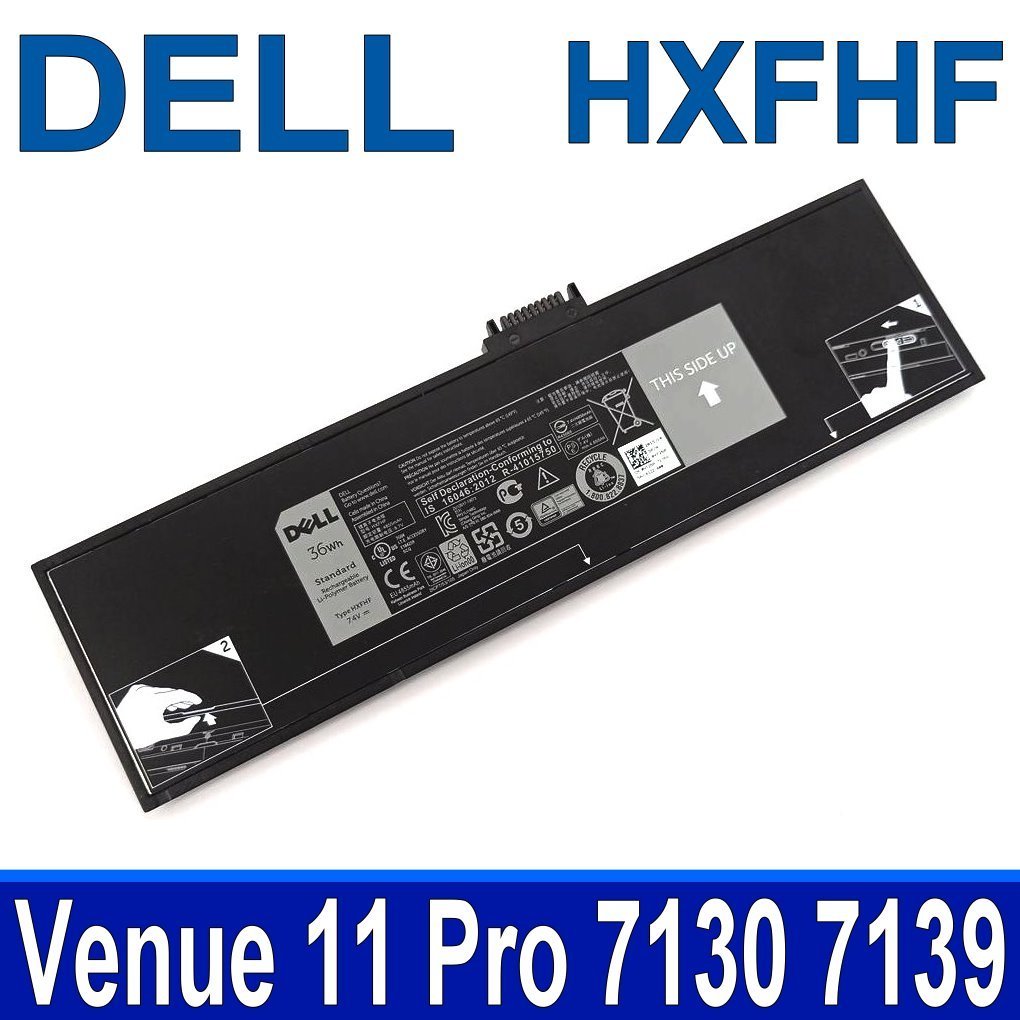 DE.LL HXFHF VT26R Venue 11 Pro 7130 7139 T07G T07G001 แบตเตอรี่แท็บเล็ต 2