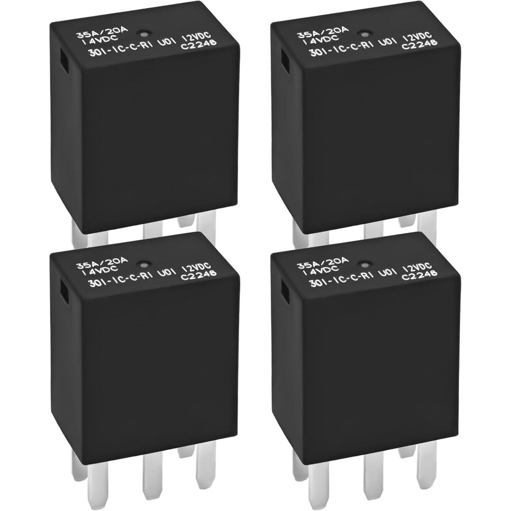 รีเลย์ 301-1C-C-R1 U01 12VDC 5 Pins (ชุด 4 ชิ้น), VJ28-95F24-S01 278003828 278002822 เปลี่ยน - เข้าก