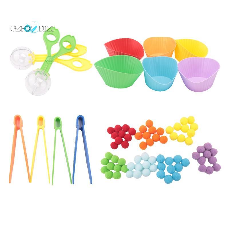 GzhxdiiziSensory Bin Filler Fine Motor ของเล่น Sensory Bin Filler 2 กล่องเก็บกรรไกรสําหรับการเรียงลํ