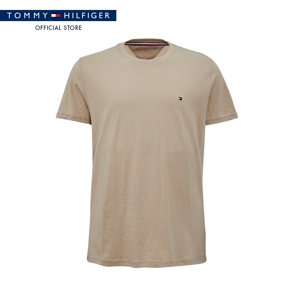 Tommy Hilfiger เสื้อยืด ผู้ชาย รุ่น XM0XM06672 RBT - สีเบจ