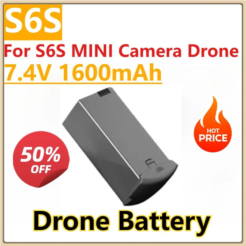 ใหม่ 7.4V 1600mAh S6S Mini Drone แบตเตอรี่สําหรับ S6S MINI กล้อง Drone แบตเตอรี่อุปกรณ์เสริม S6S แบต