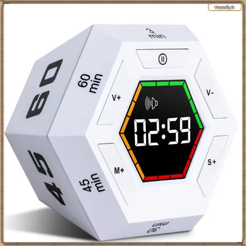 [BP] Magnetic Smart Productivity Digital Hexagon Visual Cooking Timer Kitchen Timer Study Pomodoro F