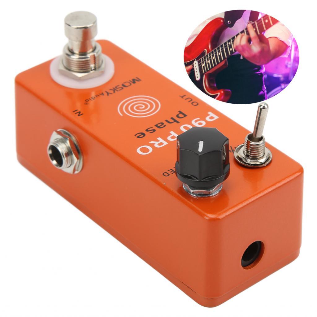 Phases Shifter SCRIPT Switch ขนาดกะทัดรัด Phase Effect Speed ​​Knob พร้อม True Bypass สำหรับกีตาร์ไฟ