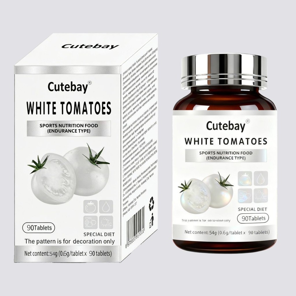 Cut White Tomato Complex วิตามินบีคอลลาเจน Astaxanthin Beauty Lady Multi-Vitamin White High Gloss wc
