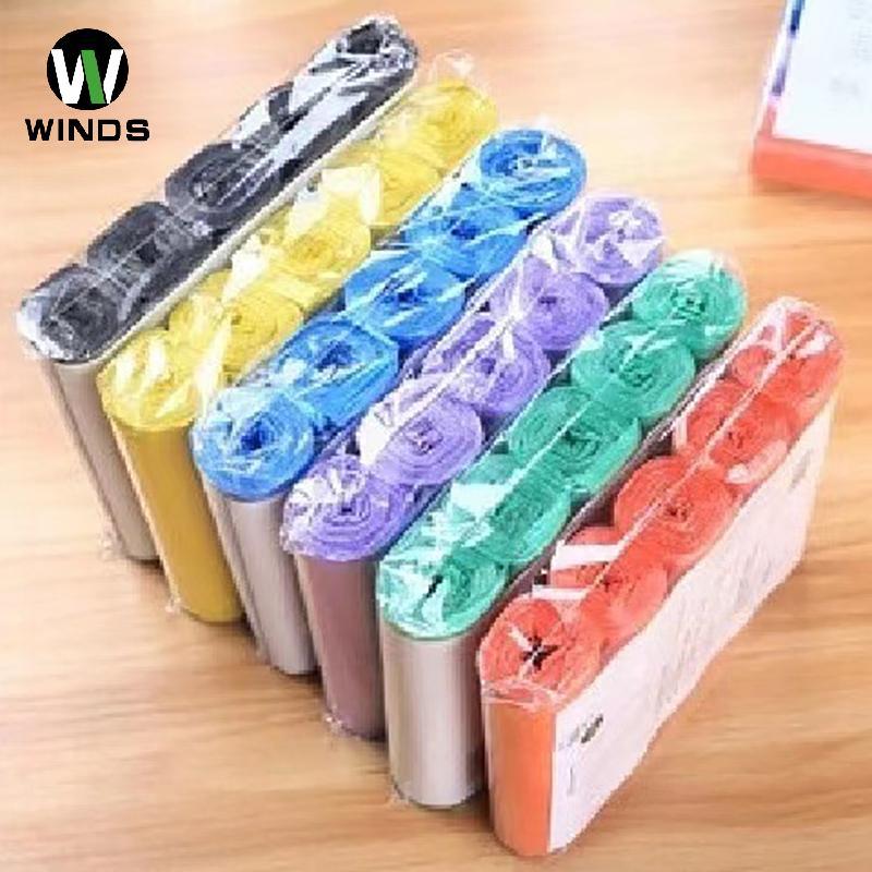 ODS 5 ม้วน 1 Pa 100 ชิ้นในครัวเรือนทิ้งถังขยะกระเป๋าห้องครัวถุงขยะทําความสะอาดถุงขยะถุงพลาสติก OD