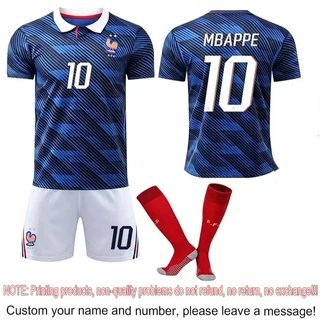 ฝรั่งเศสเด็กเสื้อฟุตบอลชุด2026-27บ้านฝรั่งเศสเด็กสีฟ้าเสื้อฟุตบอล2026 FIFAฟุตบอลโลกฝรั่งเศสทีมชาติเสื้อชุดGiroud Mbappe
