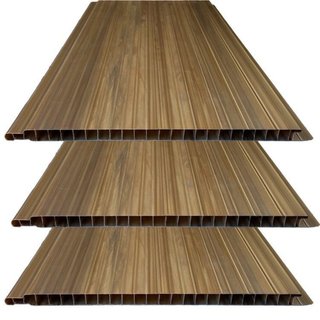 Kit 30m² Forro de PVC Plus 8MMX20CMX3M Marrom/Imbuia Bariri Imbuia