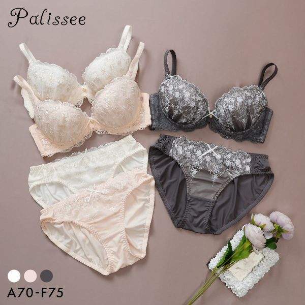 Palissee วิคตอเรียโรส ชุดชั้นในยกทรงและกางเกงในกระชับพอดี (ขนาด A-F)(38173629)(ส่งตรงจากญี่ปุ่น)1