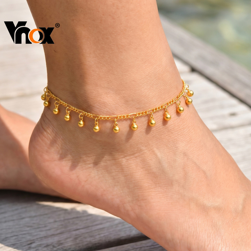 VNOX วีน็อกซ์ สร้อยข้อเท้าโซ่ลูกตาชั่วร้ายสําหรับผู้หญิง,สร้อยข้อมือข้อเท้าเสน่ห์ดอกไม้และผีเสื้อ,เครื่องประดับชายหาดฤดู
