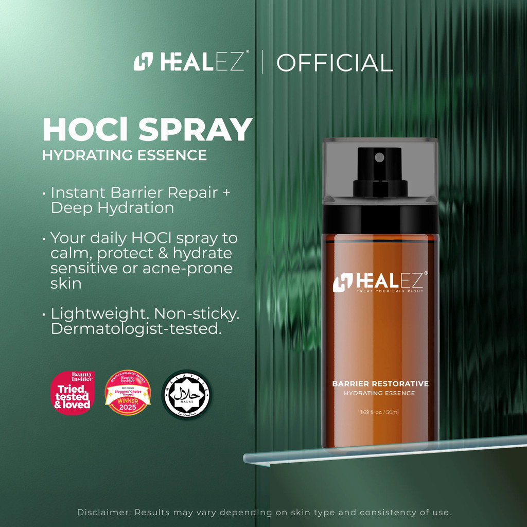 HEEALEZ Barrier Restorative Hydrating Essence - สเปรย์กรดไฮโปคลอรัส (HOCL Spray) ทรีทเม้นต์รักษาสิวไ