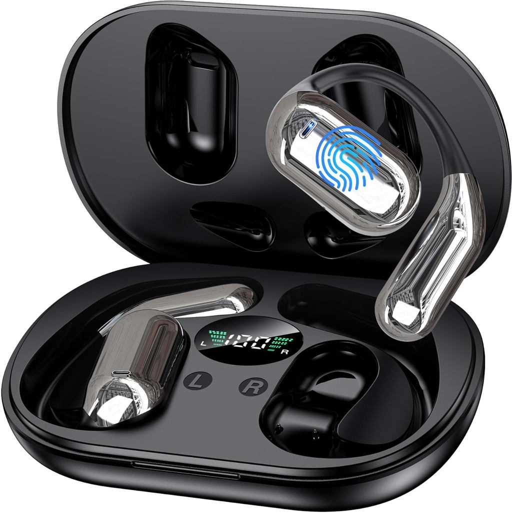 CoolJumper Real-Time AI Language Translator Earbuds, 144 ภาษารองรับการเดินทางและการเรียนรู้,หูฟังบลู