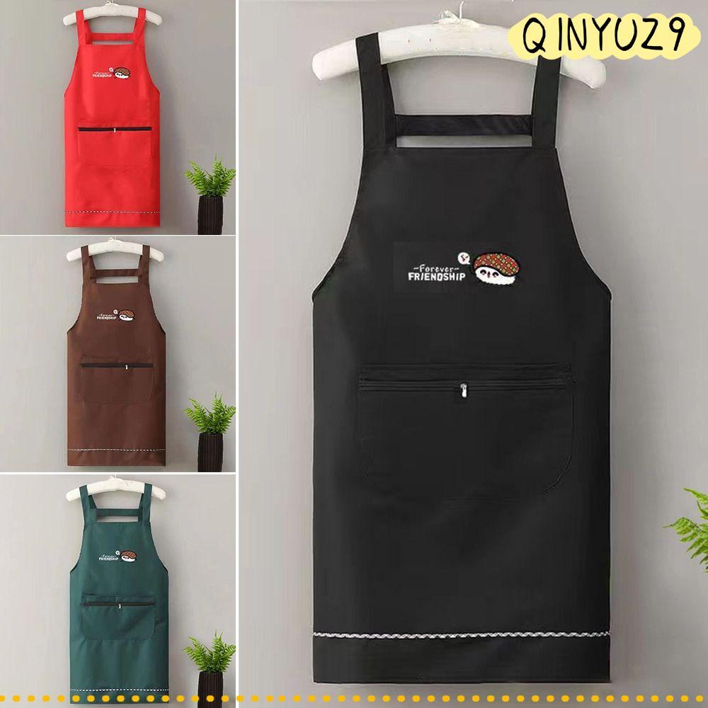 QINYUZ9QX Antipuffant Barista ผ้ากันเปื้อน,ในครัวเรือน Abrasion ผ้ากันเปื้อนครัวกันน้ําในครัวเรือนร้