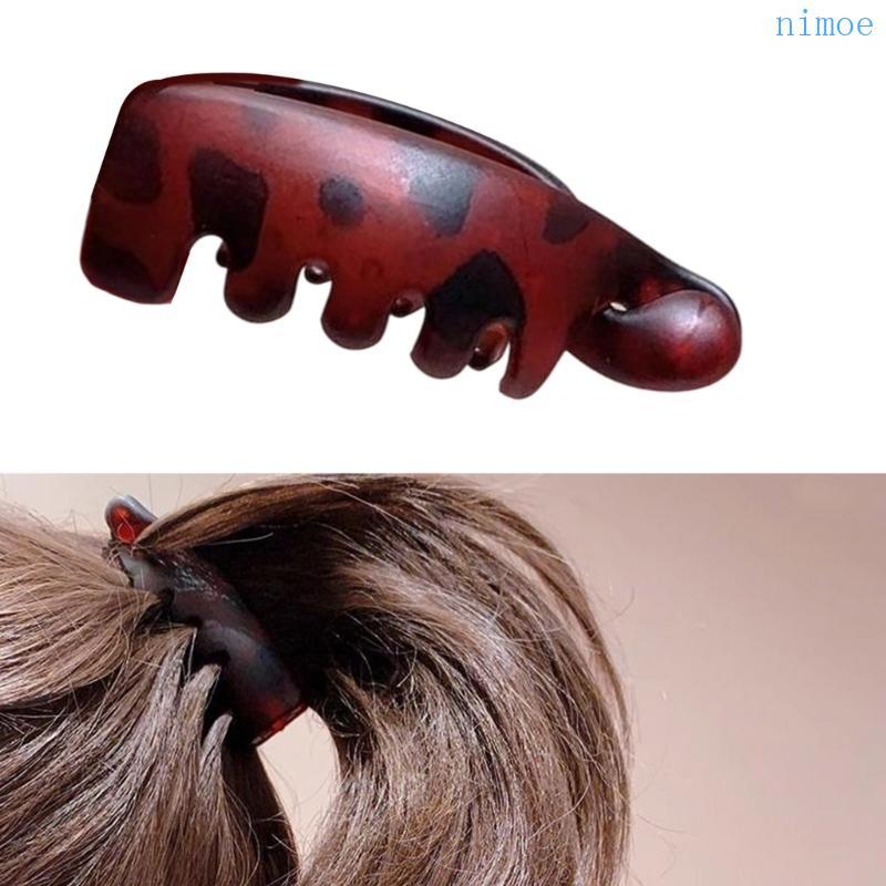 Nio Frosted Color Hair Claw คลิปสําหรับผมบางผู้หญิง Banana Shape Secure Updos ผู้ถือผมสําหรับผู้หญิง