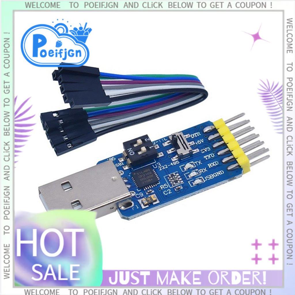 6-In-1 มัลติฟังก์ชั่น USB ถึง UART โมดูลพอร์ตอนุกรมชุด USB TTL 485 232 ฟรีแปลง CP2102 USB ถึง TTL TT