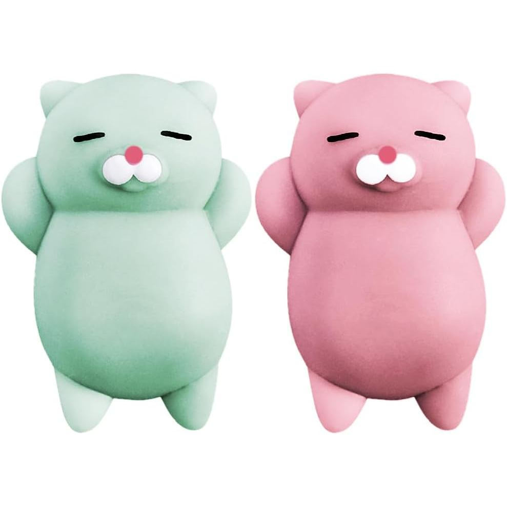 Nutty Toys Squishy Cat Set - 2" Soft Silicone Kawaii Kitties, Top Stress Relief Toy 2026, Unique Kid