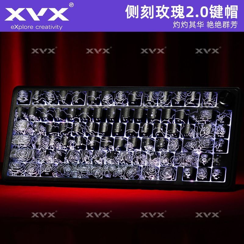 Jingzhou City Huhua Ye Commercial Co., Ltd. XVX Rose 2.0 ปุ่มกดด้านข้างแกะสลักการส่งแสง IMD รูปแบบหั