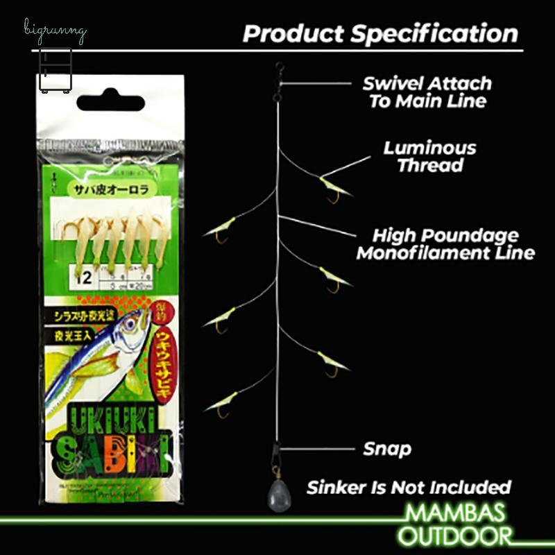 ตะขอร้อยหนังปลาขาว Biomimetic สำหรับตกปลา พร้อมอุปกรณ์เสริมครบครัน