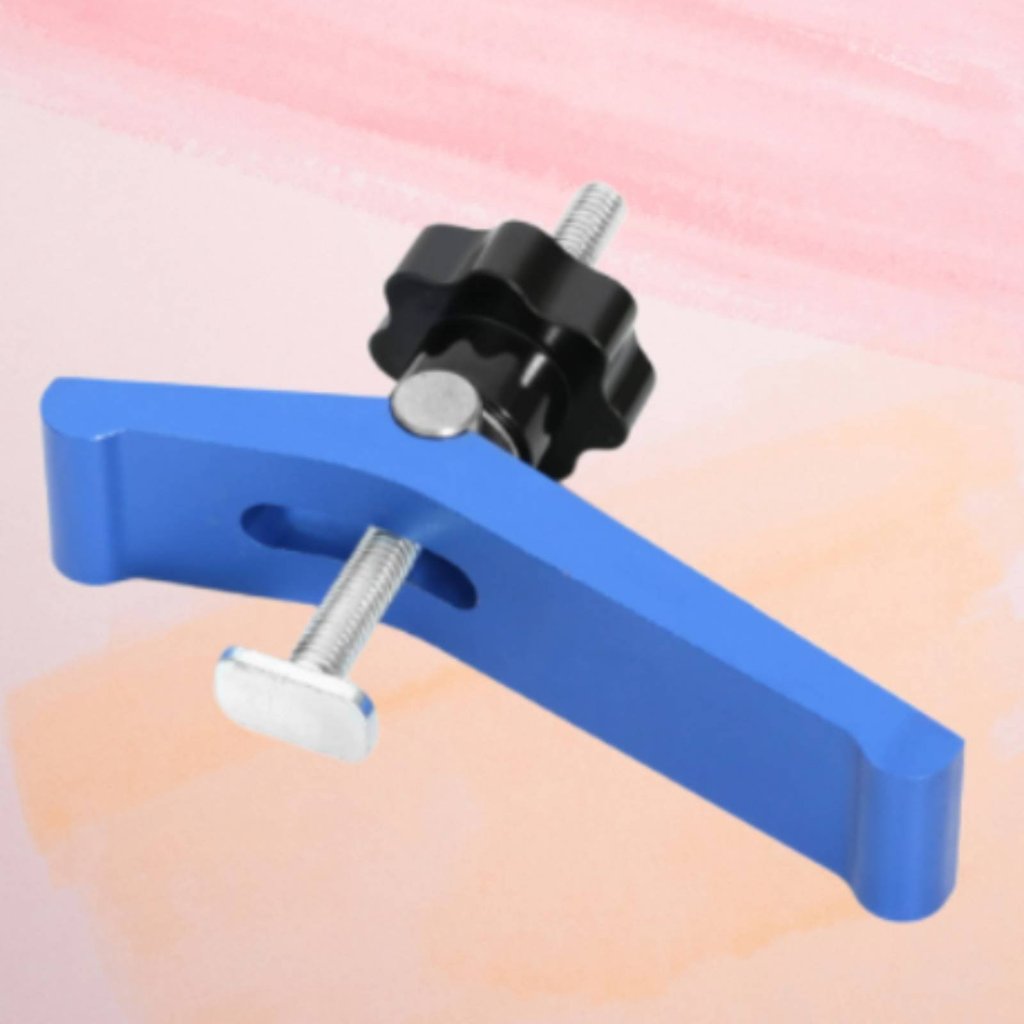การก่อสร้างยาวนานงานไม้ T-Track Fixing Clamp Anodized Finish T-Track Hold down Clamp Non-Marring สํา