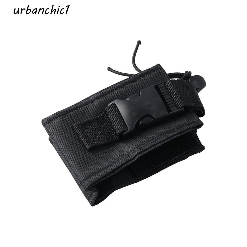 URBANCHIC Walkie Talkie กระเป๋าอุปกรณ์ตั้งแคมป์ Walkie-Talkie กรณี Walkie Talkie ผู้ถือ Molle กระเป๋าวิทยุกระเป๋า
