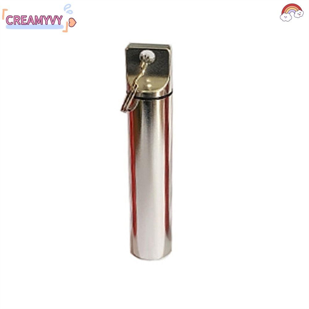 CREAMYVY 3 ชิ้นผู้ถือไม้จิ้มฟัน,อลูมิเนียมสีดํา + เงิน + สีแดงผู้ถือไม้จิ้มฟัน,แบบพกพา 0.64 ออนซ์ 3.8 X 0.67 นิ้วกล่องไม้จิ้มฟันบ้าน