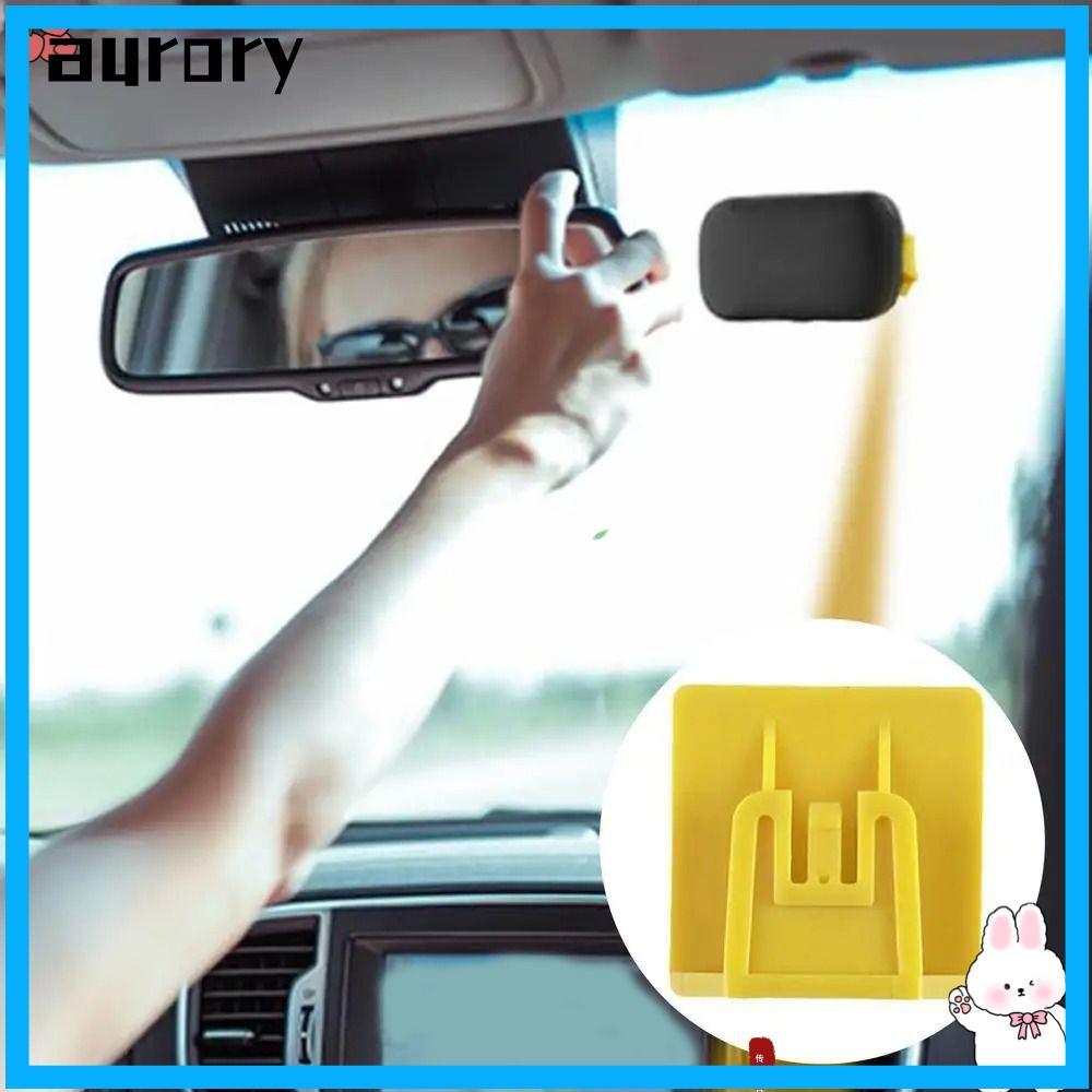 AURORY อิเล็กทรอนิกส์ Toll Pass Clip,ที่ถอดออกได้ทนทาน EZ Pass Holder,ติดตั้งง่าย Universal พิมพ์กระ